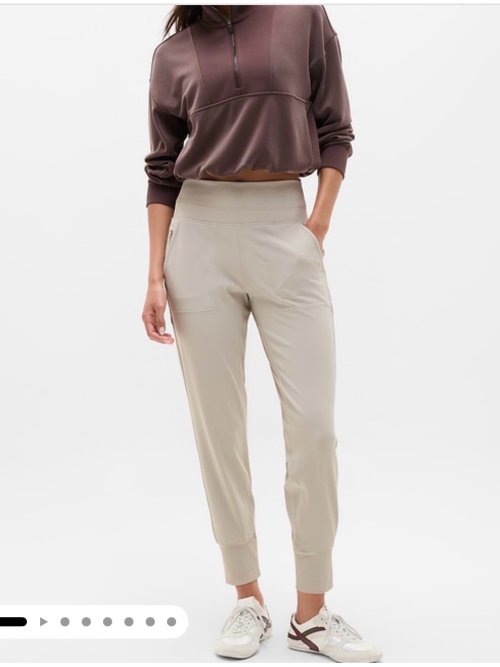 Athleta High Rise Venice Joggers - Bone